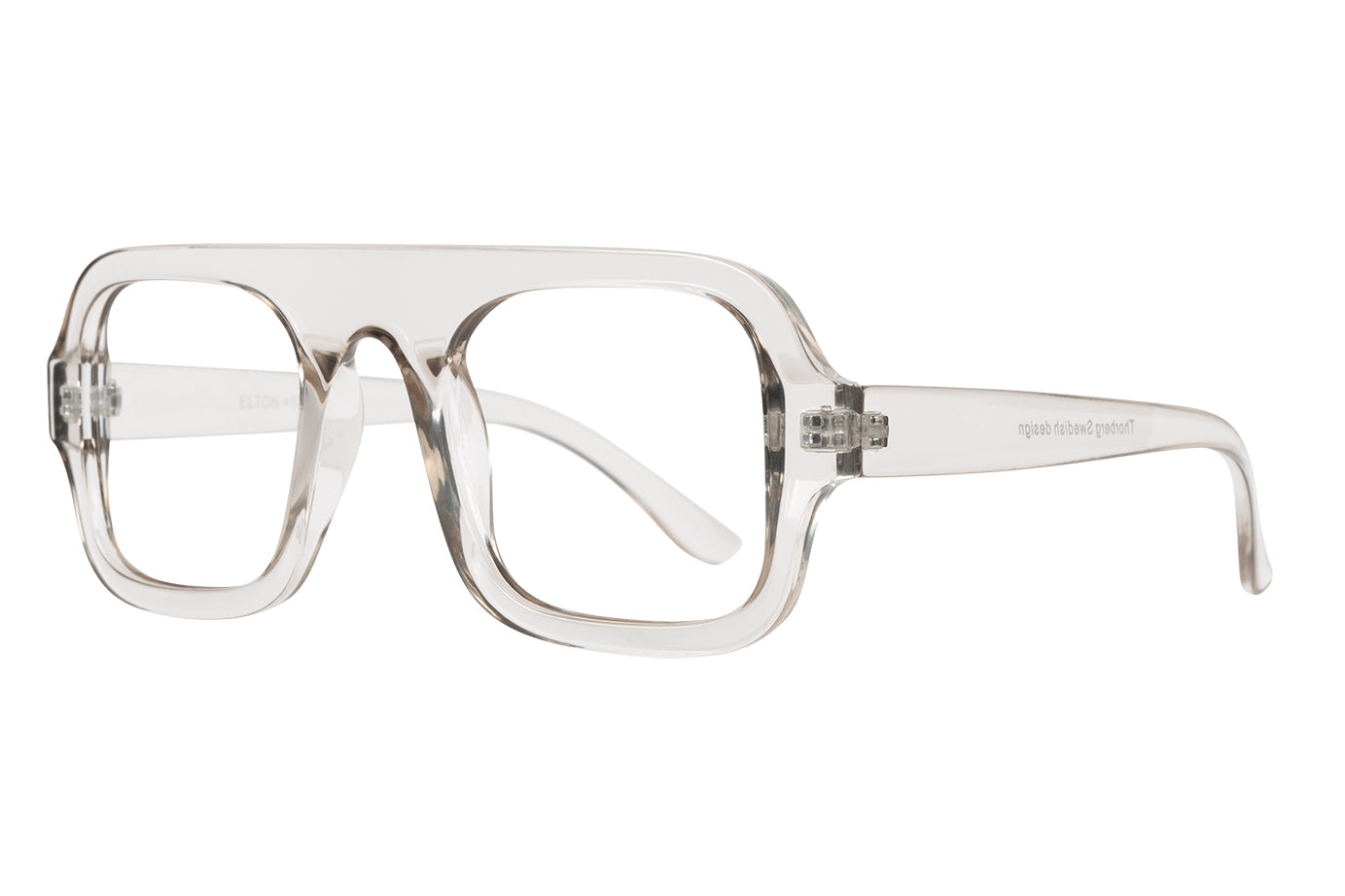 ELTON transp gray Reading Glasses