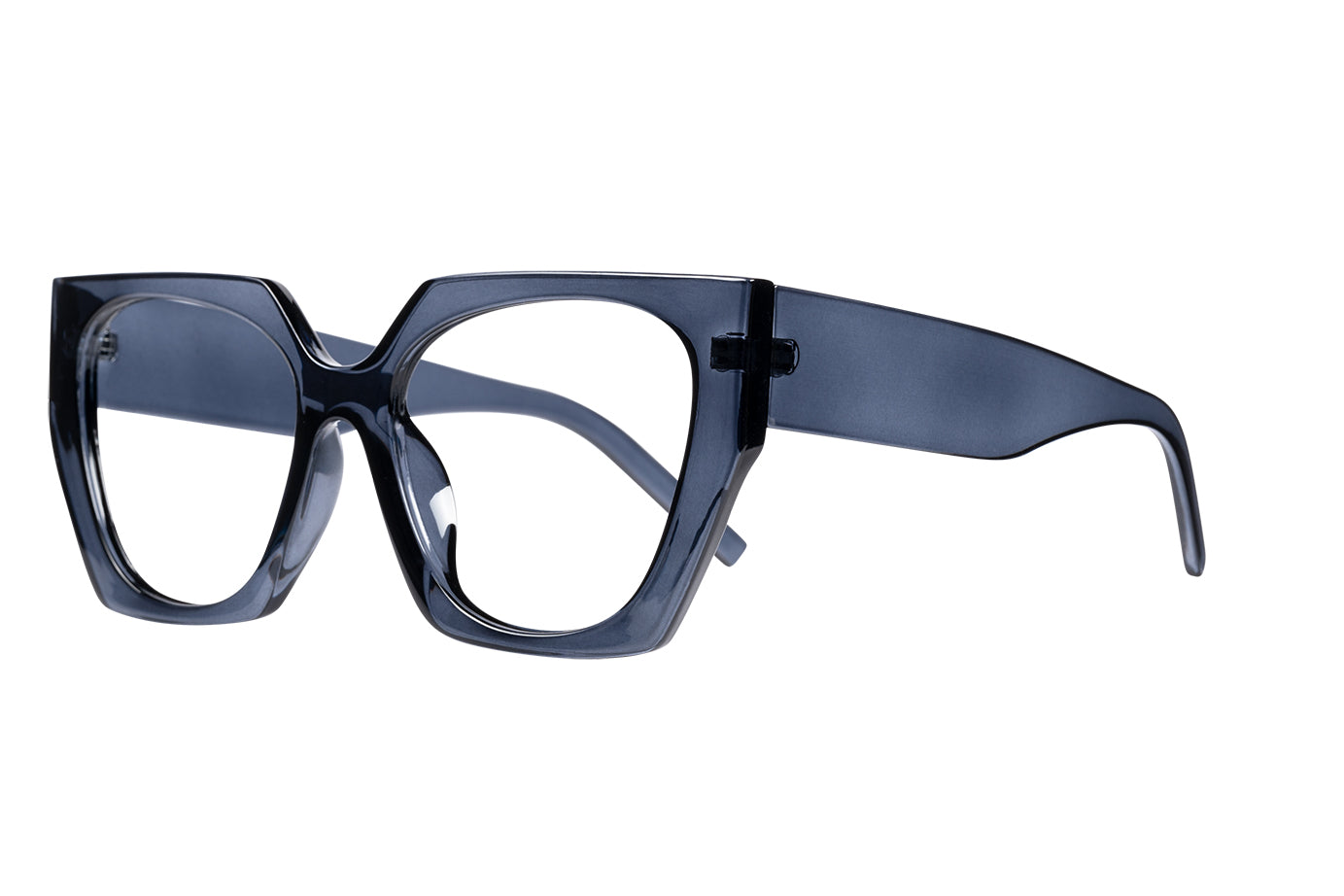 GARCELLE transp blue-grey Reading Glasses. Populär.
