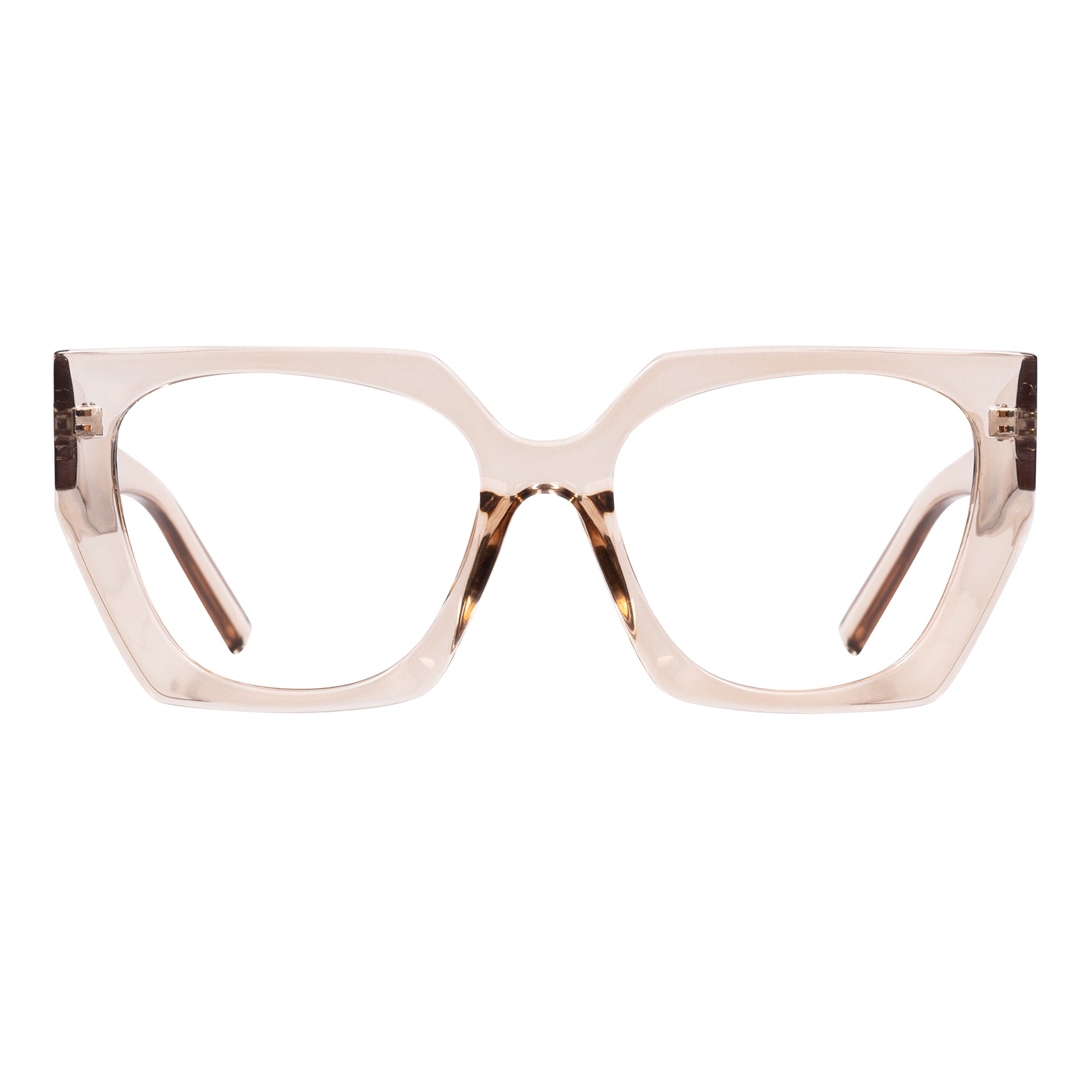 LINA transp golden Reading Glasses. NEW SS25
