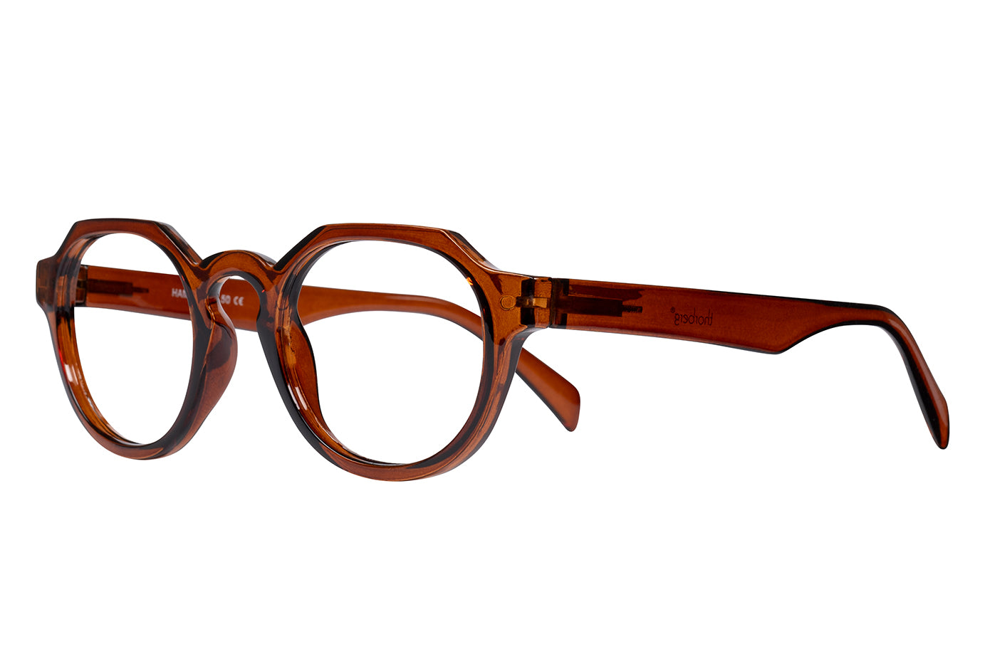HAMPUS transp Brown Reading Glasses NEW-SS26