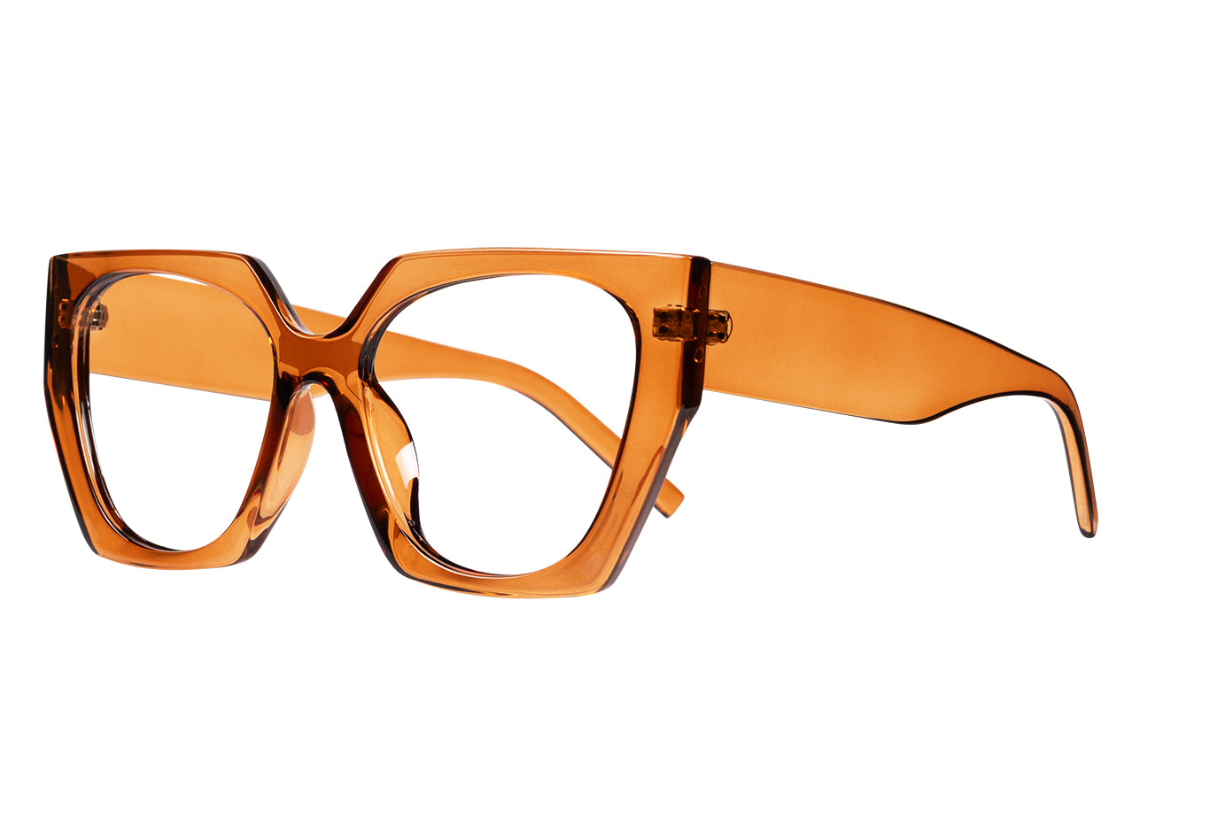 APRIL transp golden brown Reading Glasses - Bästsäljare -