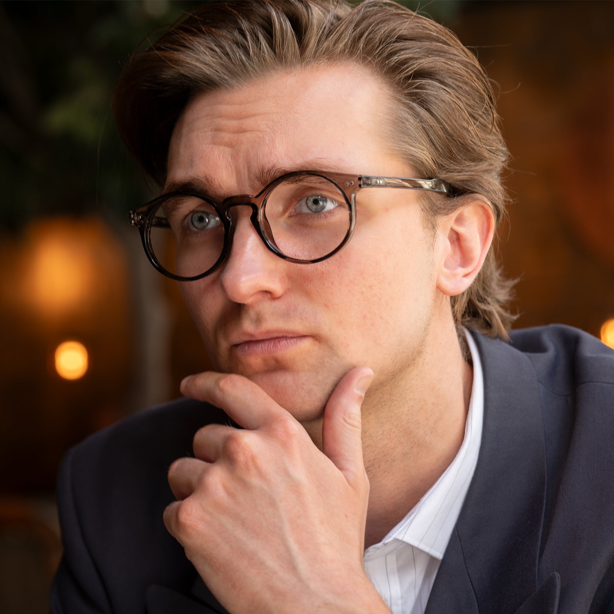 ASH transp grey Reading Glasses