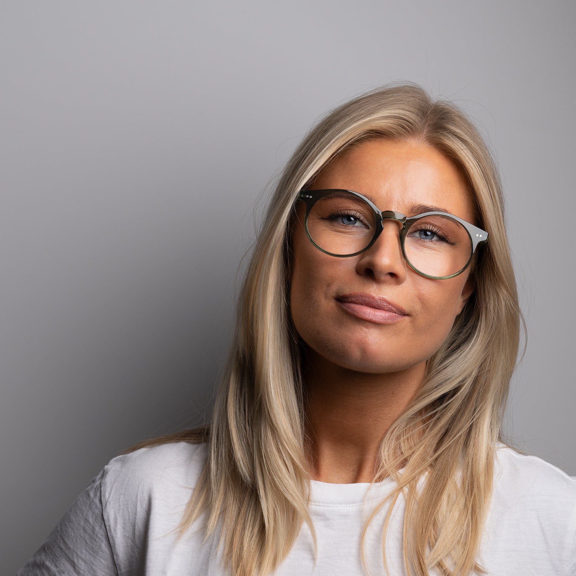 AXEL transp olive Reading Glasses