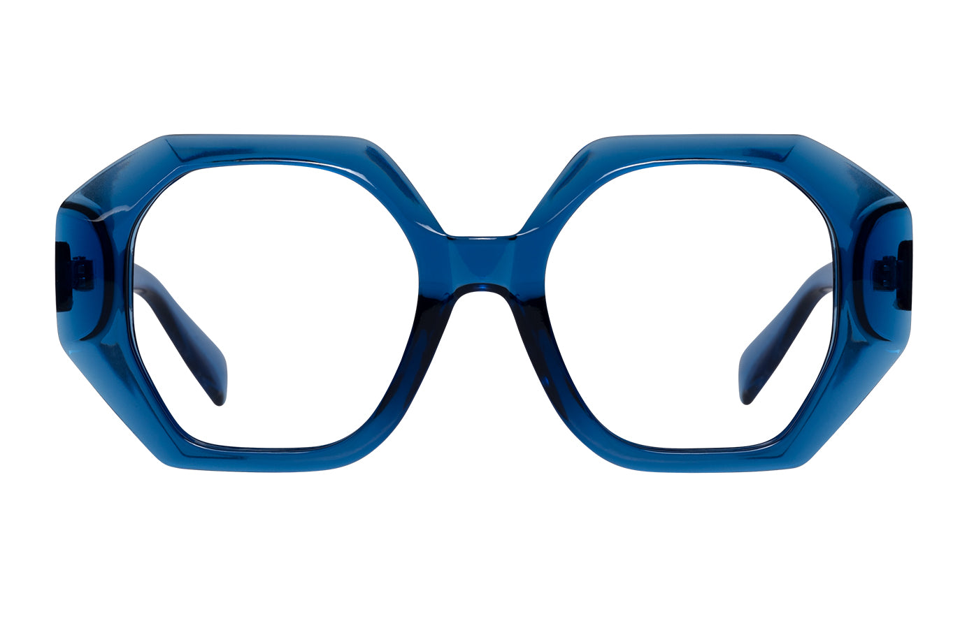BLACHE transp. blue reading glasses