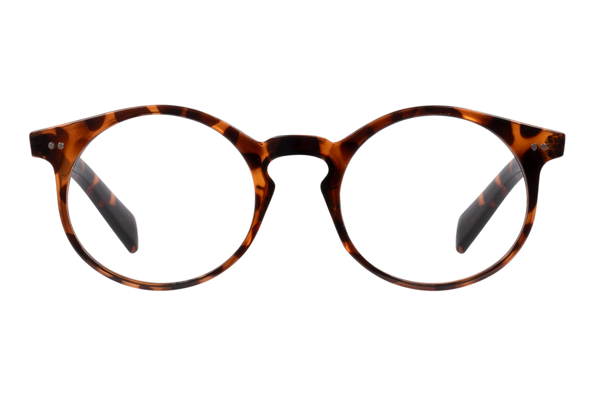 HANS turtle brown botton milky Reading Glasses