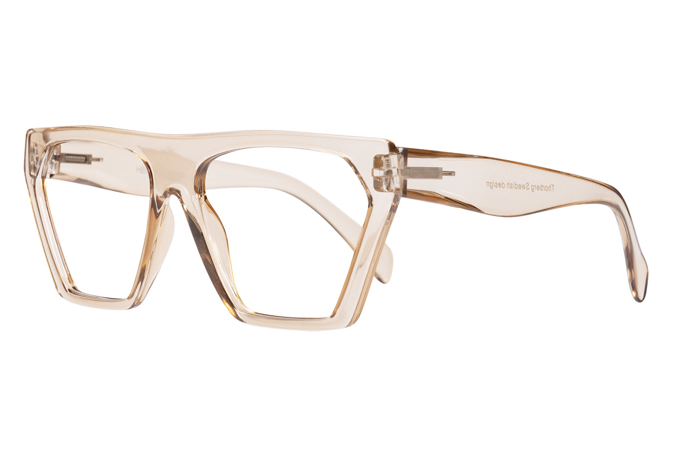 HECTOR transp golden Reading Glasses