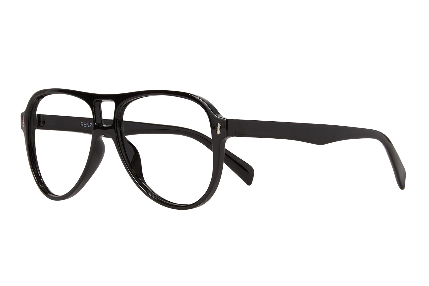 RENZO solid black Reading Glasses. Bästsäljare.