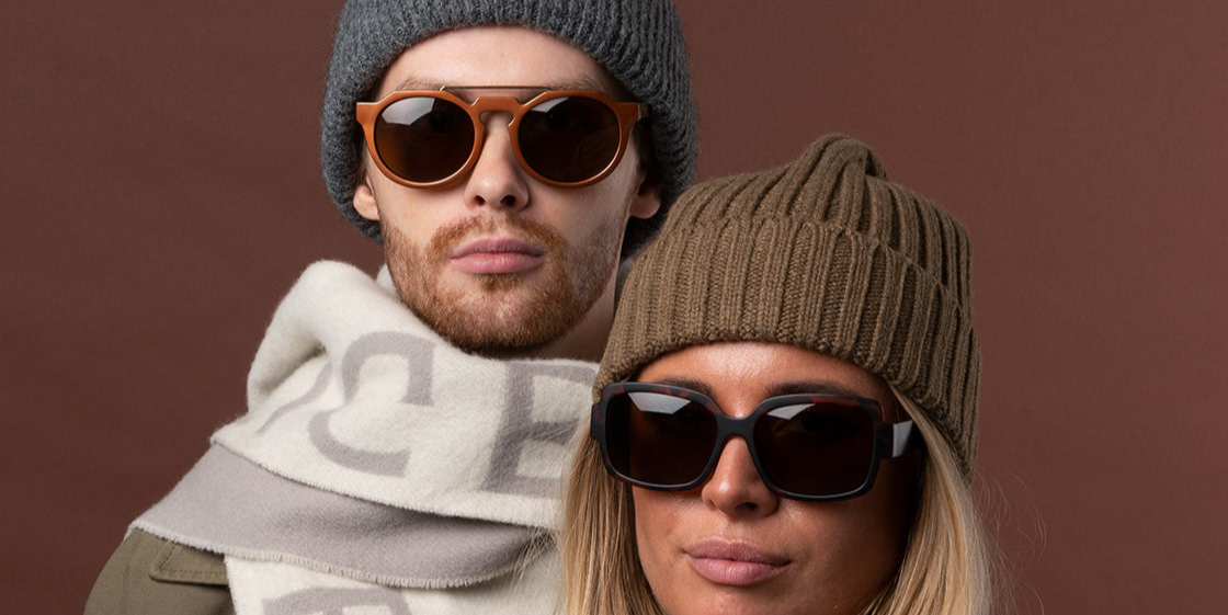 SB-AVERY brown pearl Sunglasses with Lens Power