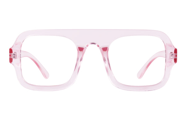 SIGGE transp. pink Reading Glasses NYHET