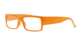 AUGUST solid orange Reading Glasses
