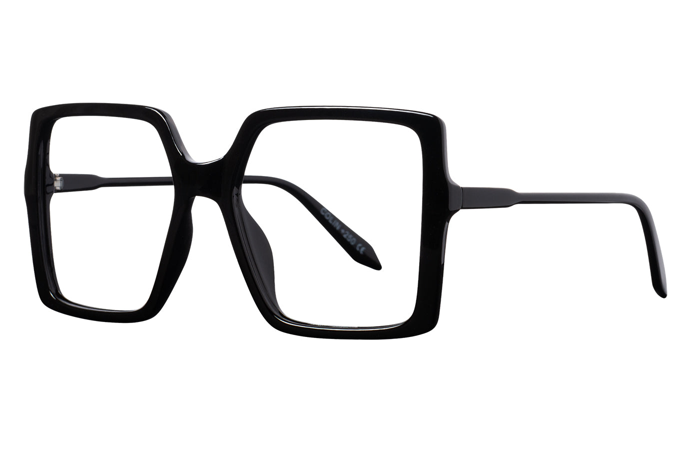 COLIN solid black Reading Glasses. Få kvar i lager!