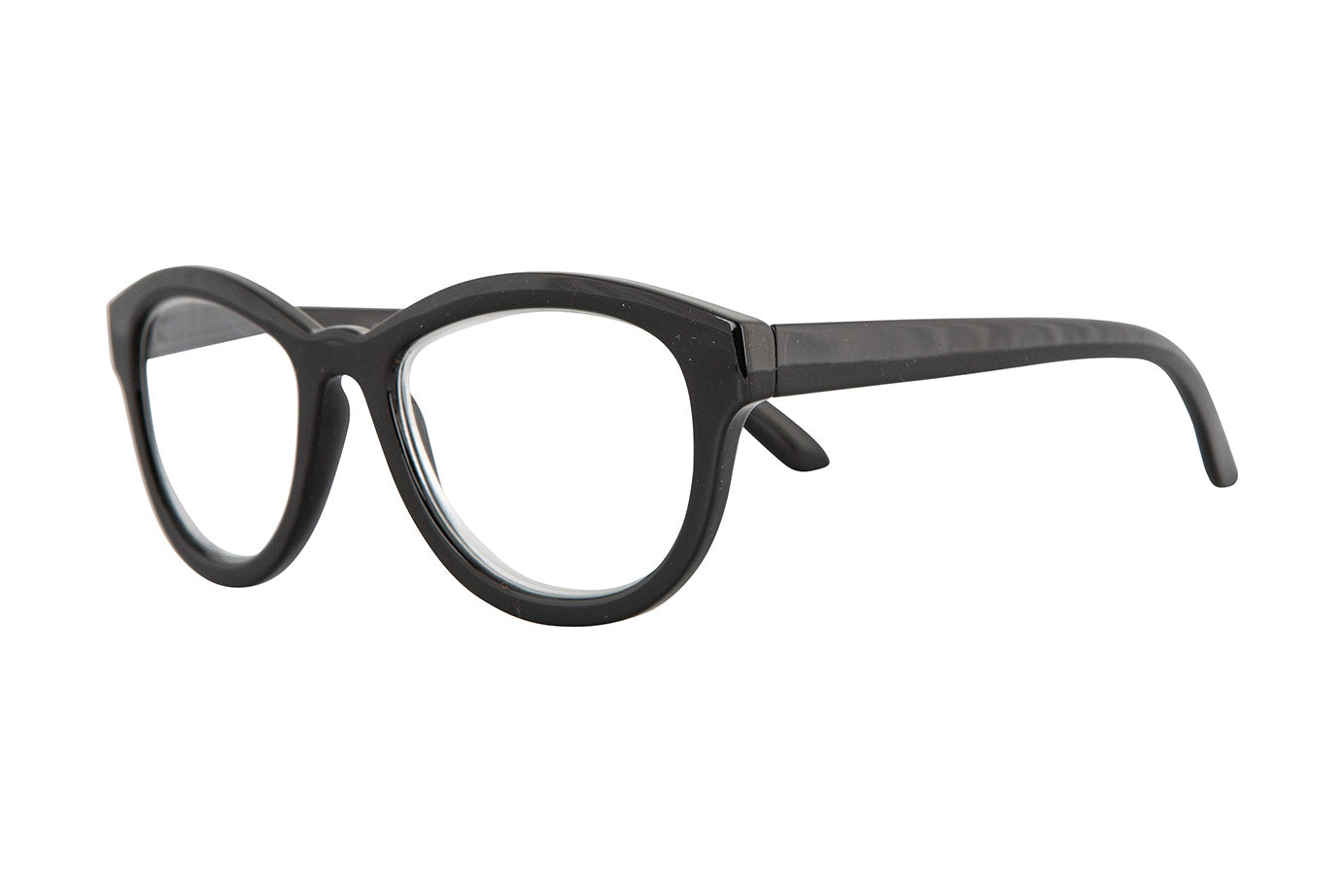 ELLA Solid Black Reading Glasses 25% Off. Few in stock