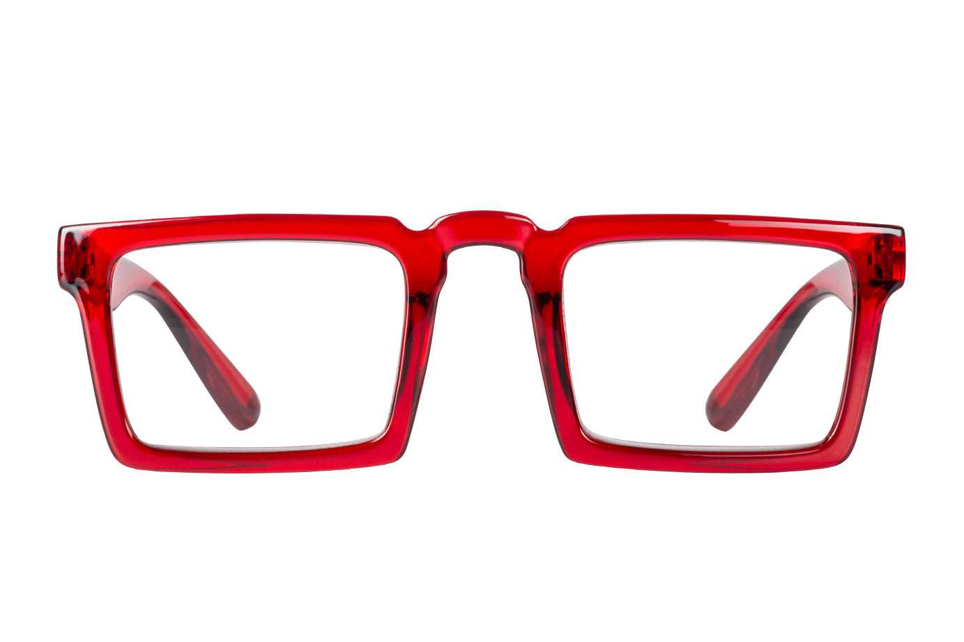 GIOVANNI Transp. red Reading Glasses. Keep in stock. The last ones at 25% OFF