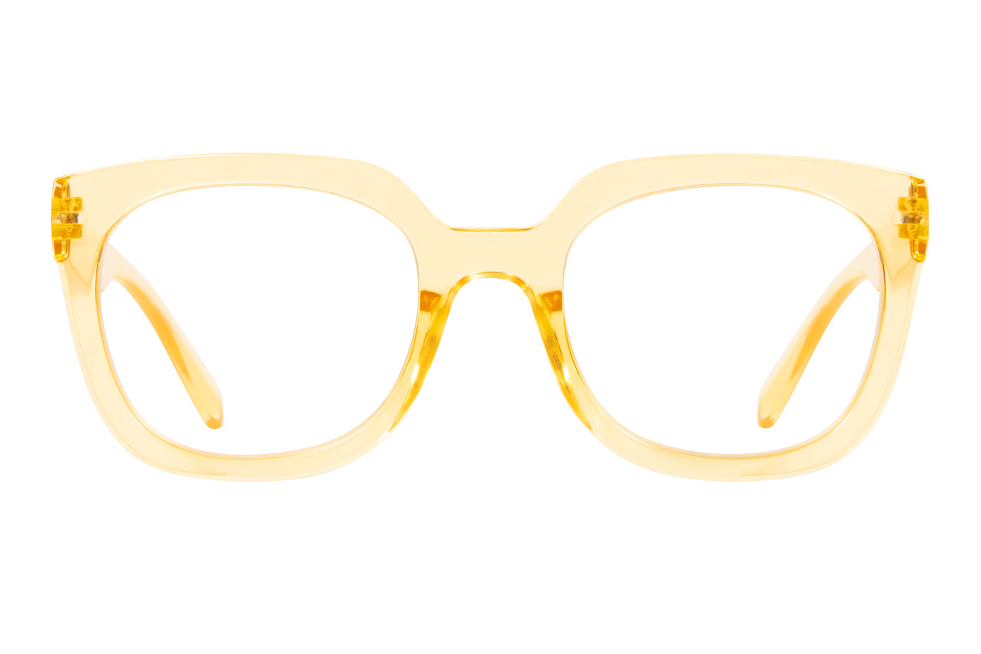 MAGDA transp golden Reading Glasses