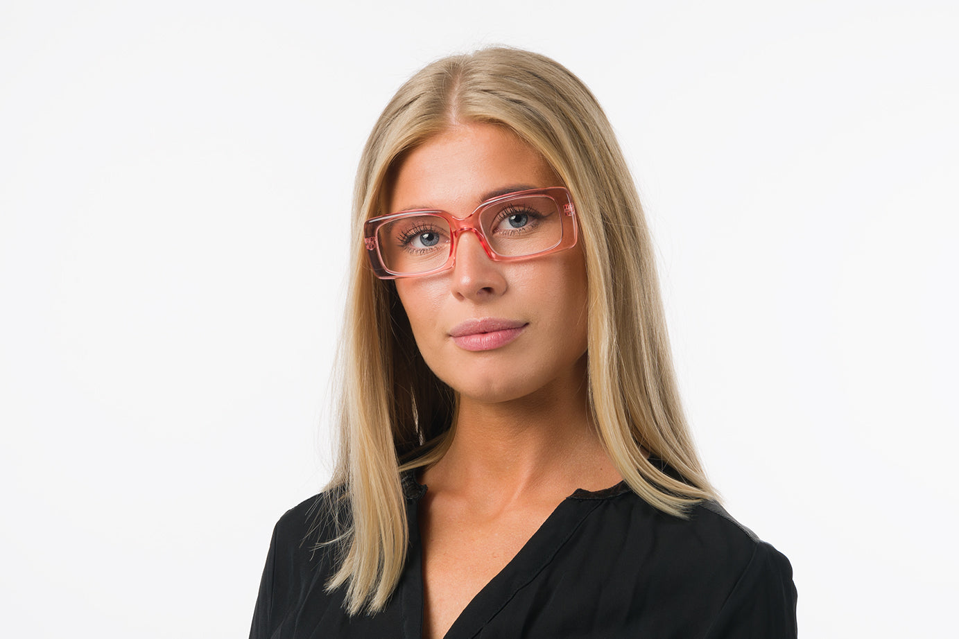 WILMA l. pink transparent Reading Glasses