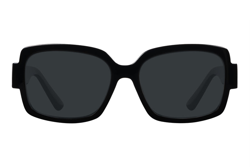 S-ESRA solid black Sunglasses
