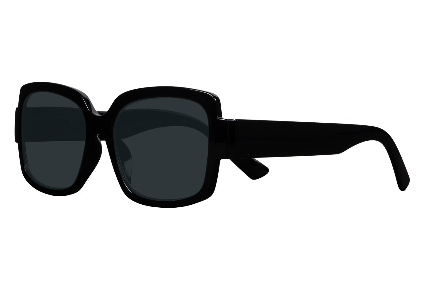 S-ESRA solid black Sunglasses