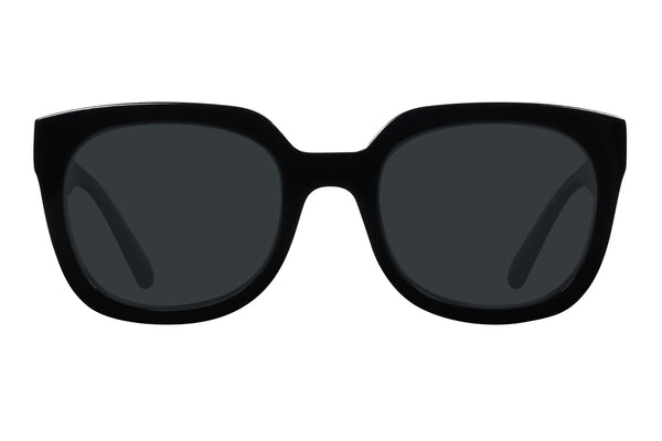 S-UNNI solid black Sunglasses FÅ KVAR I LAGER