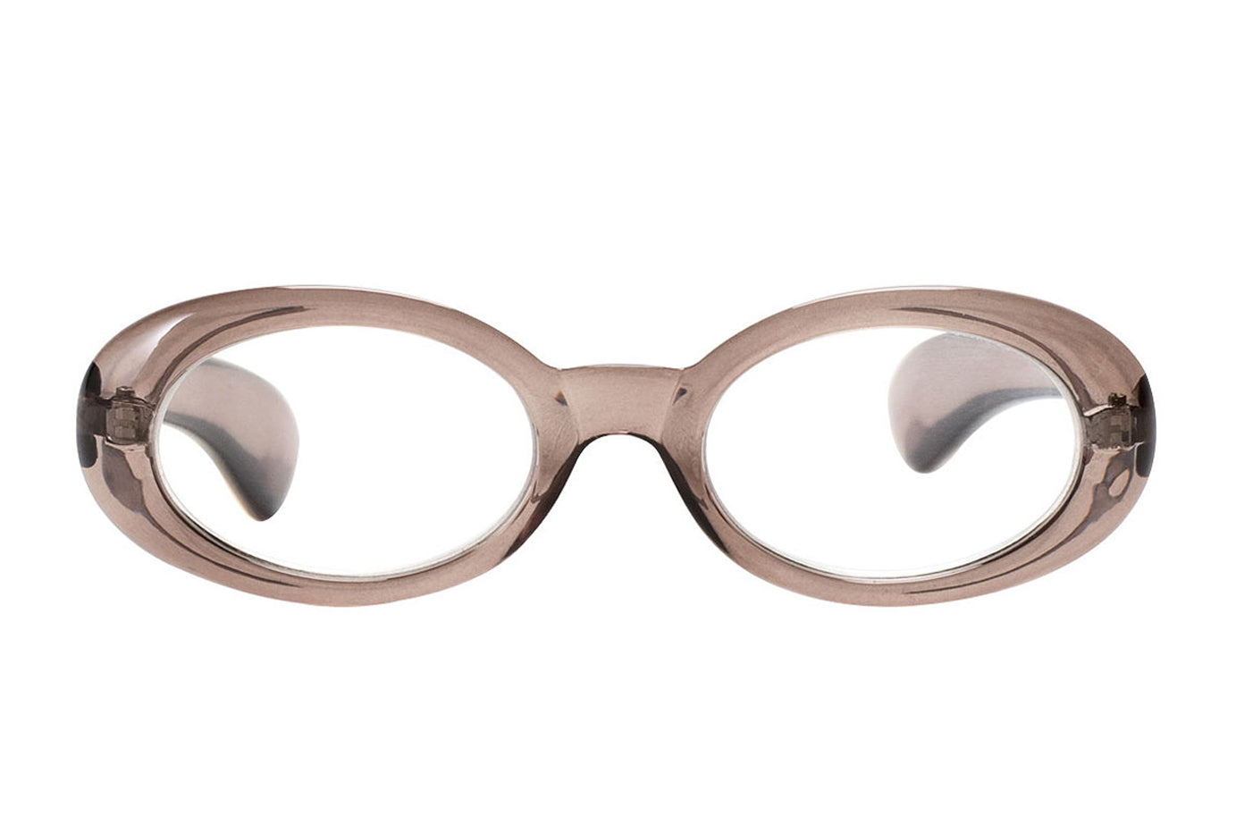 CORA Transp. Gray Reading Glasses. Vintage model that is trending right now.