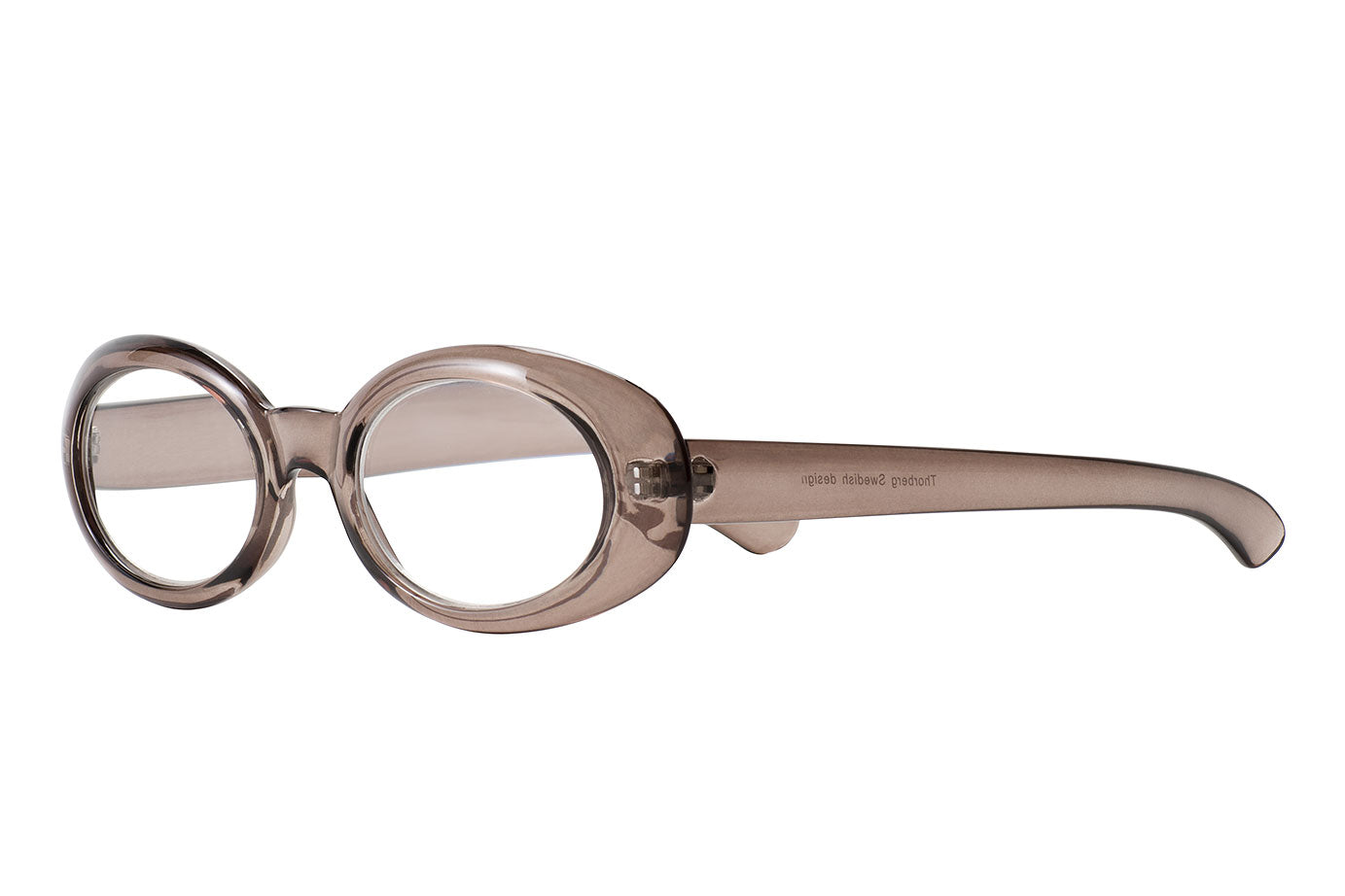 CORA Transp. Gray Reading Glasses. Vintage model that is trending right now.
