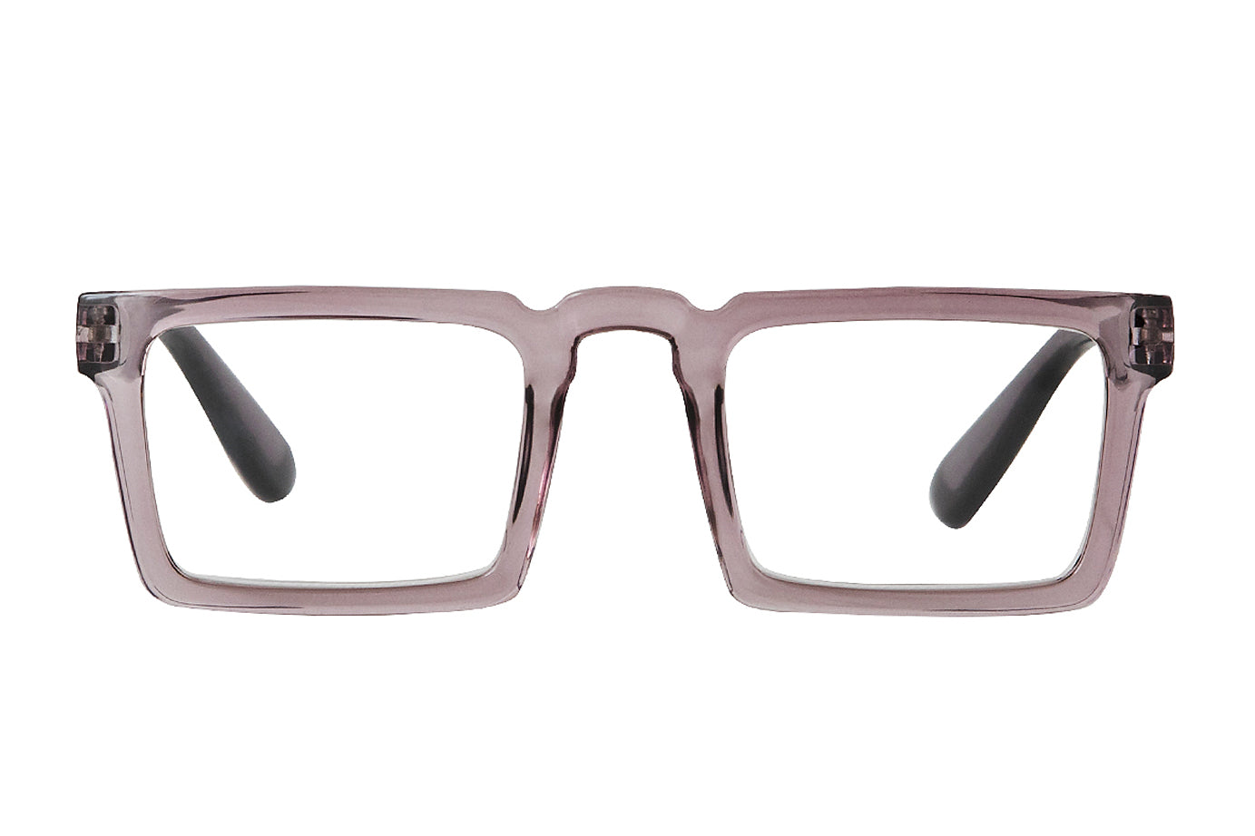 GAVIN Transp. l gray-d gray Reading Glasses