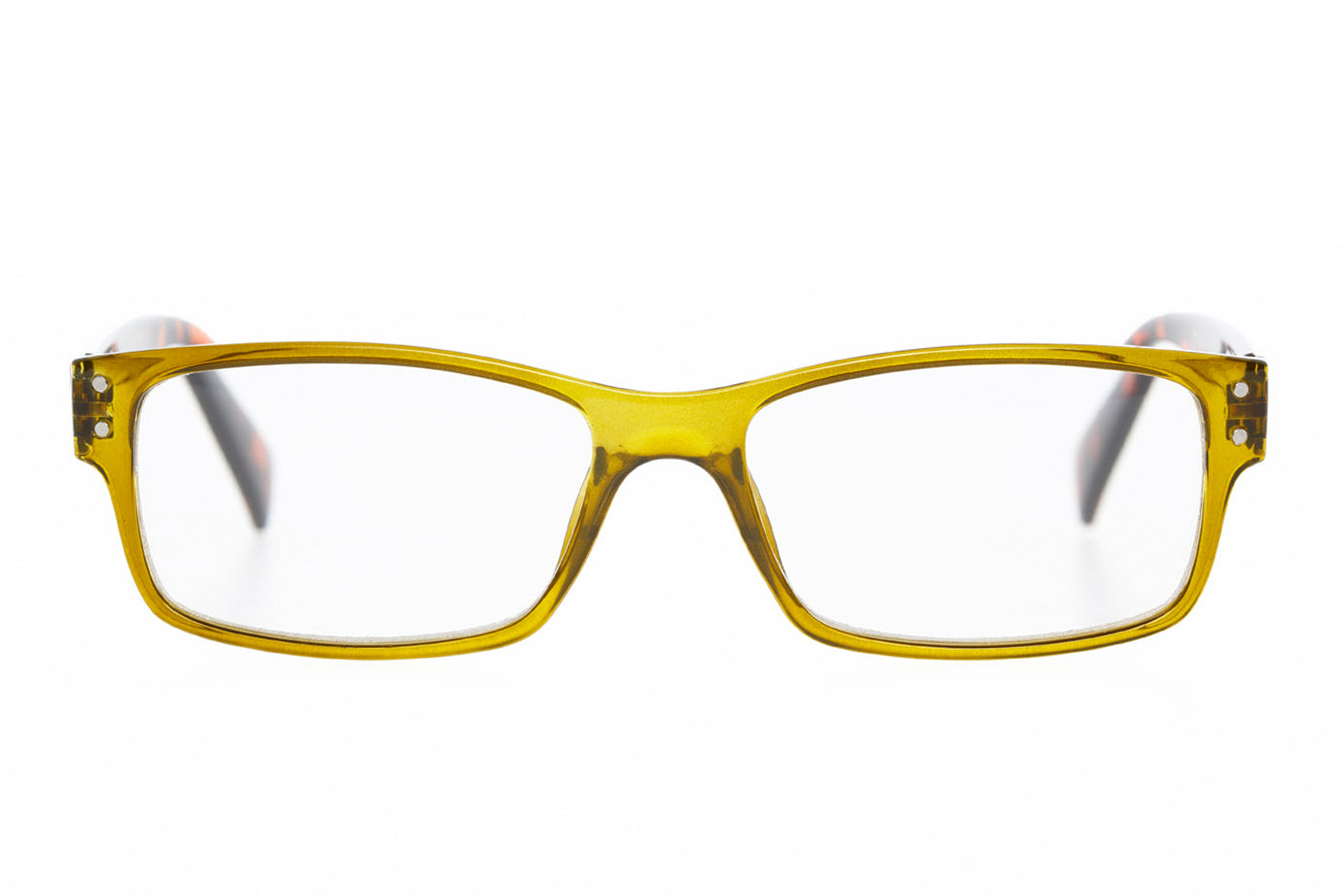 HUBERT olive-demi brown Reading Glasses 50% OFF get left in stock