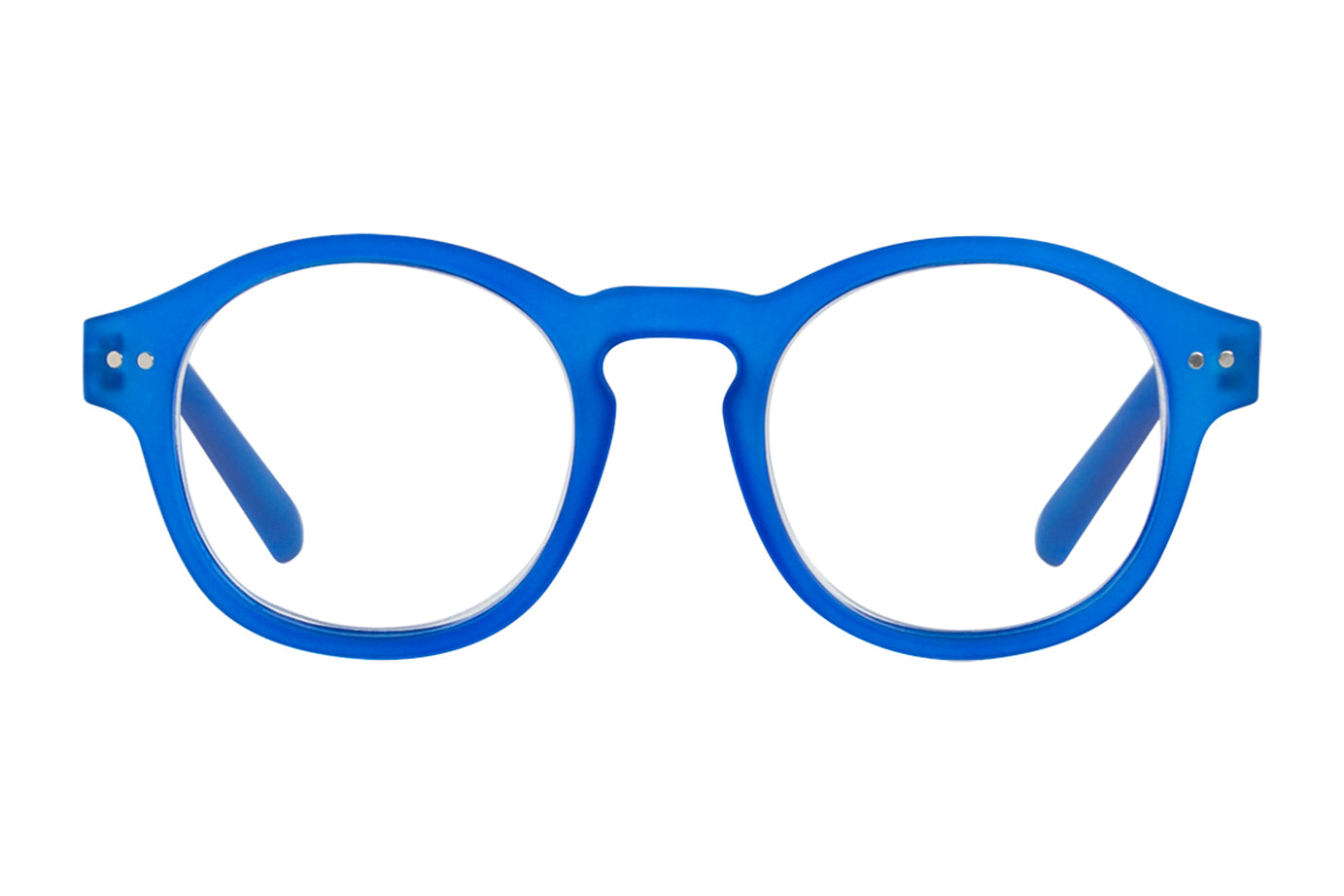 KALLE clearblue rubber Reading Glasses 50% OFF. Keep in stock