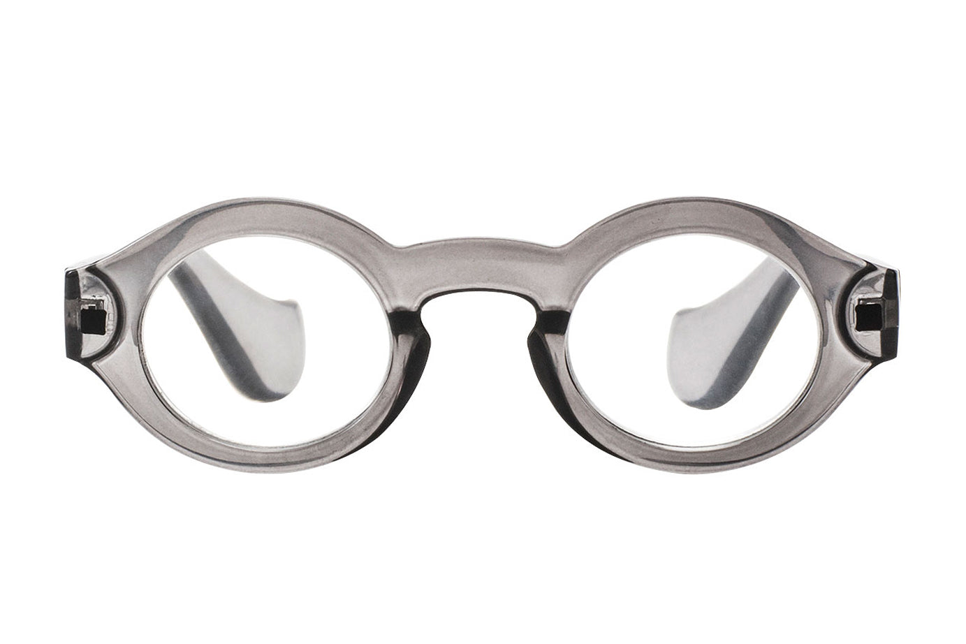 LOGAN Transp. Gray reading glasses