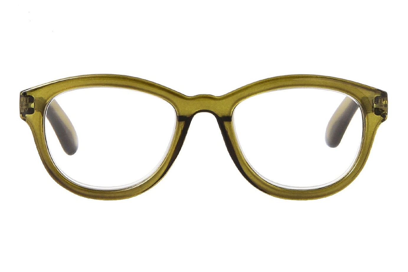 MANDY transp olive Reading Glasses 25% Off