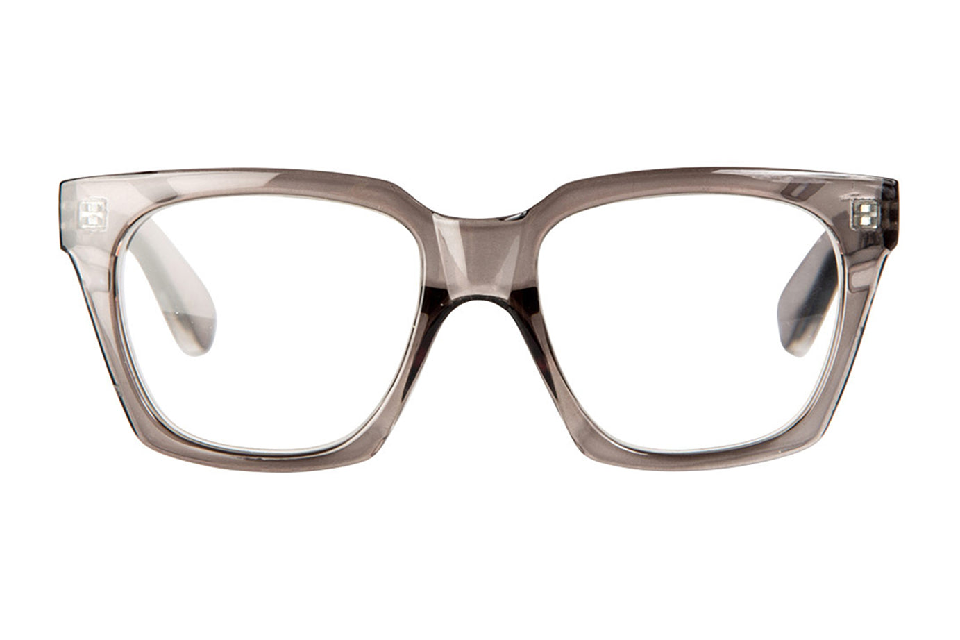 NAOMI transparent mule Reading Glasses. NOW BACK IN STOCK
