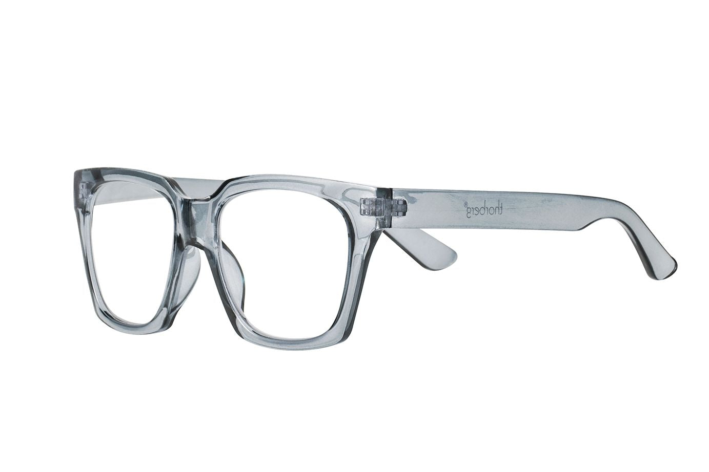 NELLY gray transp Reading Glasses