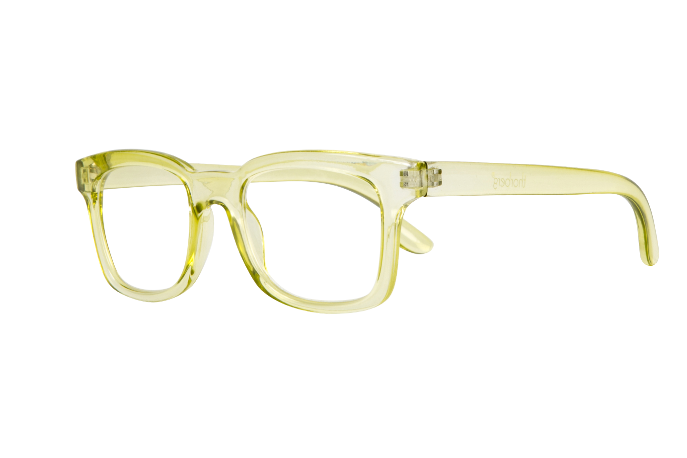 WILLIAM transparent lime Reading Glasses 50% RABATT, Få kvar i lager