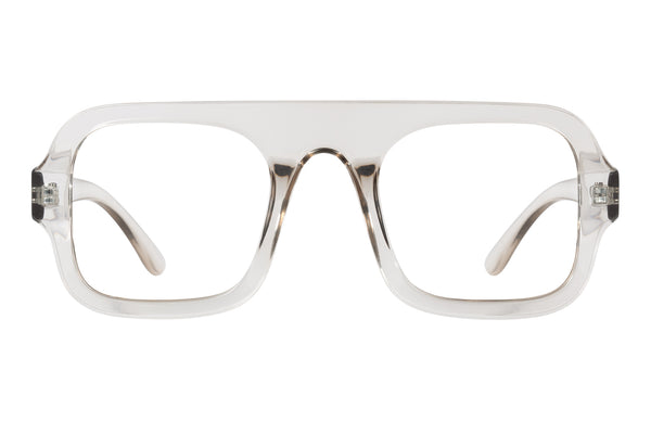 ELTON transp grey Reading Glasses NYHET