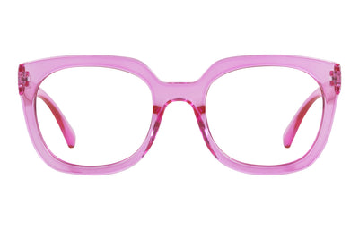 ELOISE transp. cerise Reading glasses. CATCH the last ones!