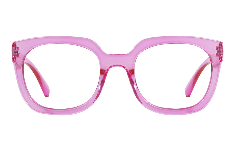 ELOISE transp. cerise Reading glasses NYHET SS-23