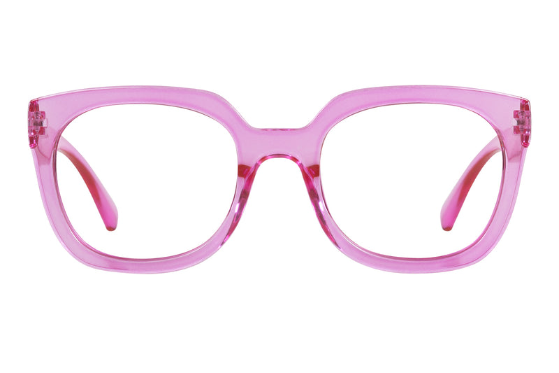 ELOISE transp. cerise Reading glasses NEW