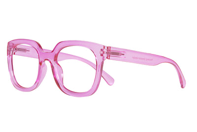 ELOISE transp. cerise Reading glasses. CATCH the last ones!