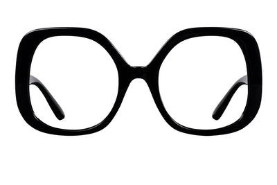 GINETTE solid black Reading glasses. DISCOUNT last pcs