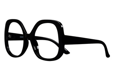 GINETTE solid black Reading glasses. DISCOUNT last pcs