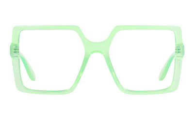HEDDA transp light green Reading Glasses Available