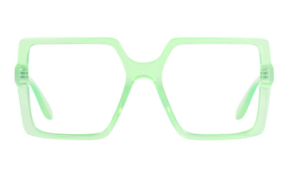 HEDDA transp light green Reading Glasses Available