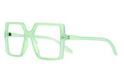 HEDDA transp light green Reading Glasses Available