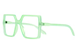 HEDDA transp light green Reading Glasses NYHET AW-23 (Gratis Easy Cover)