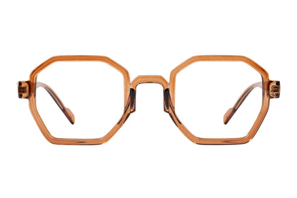 BERTRAM transp brown Reading Glasses Populär