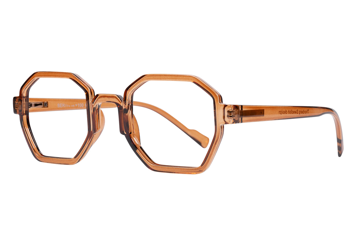 BERTRAM transparent brown Reading Glasses Popular