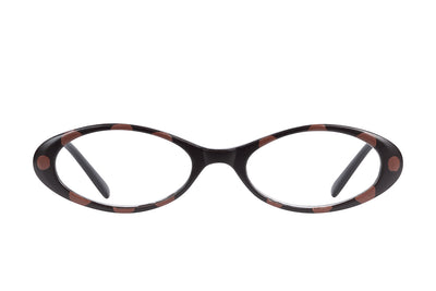 JASMINE black w brown spots hand painted Reading glasses