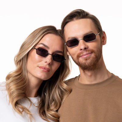 S-NANCY black metal Sunglasses NEW