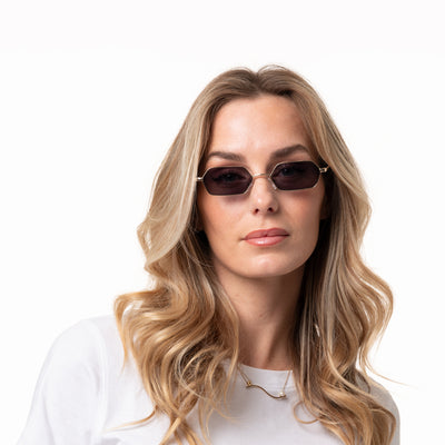 S-PIA metal gold Sunglasses NEW