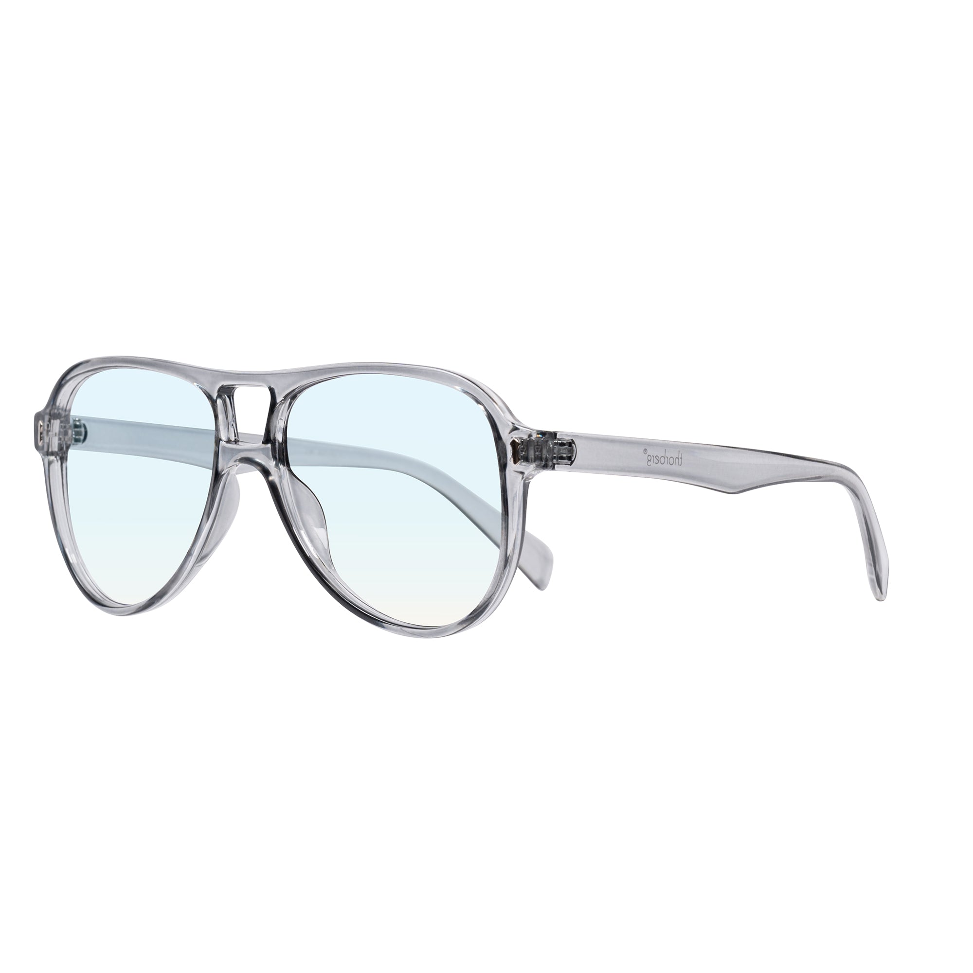 BL-JONATHAN transp gray Blue Light, terminal Reading Glasses. NEW SS25