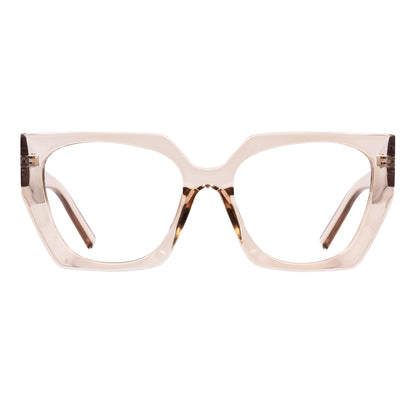 LINA transp golden Reading Glasses. NEW SS25